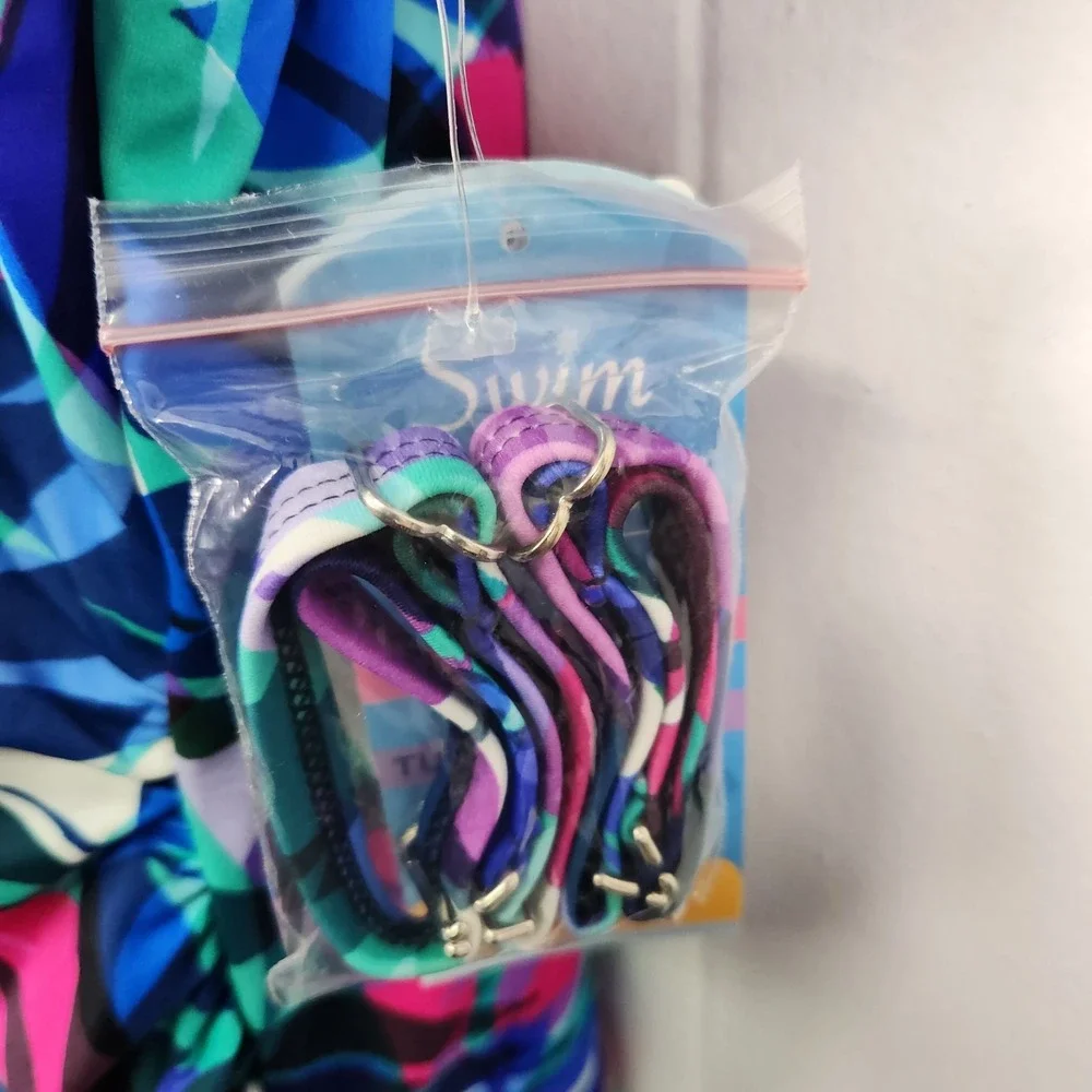 Swim Solutions Off The Shoulder Tummy‎ Control One Piece Swimsuit 18 ymy2823 - Picture 5 of 9